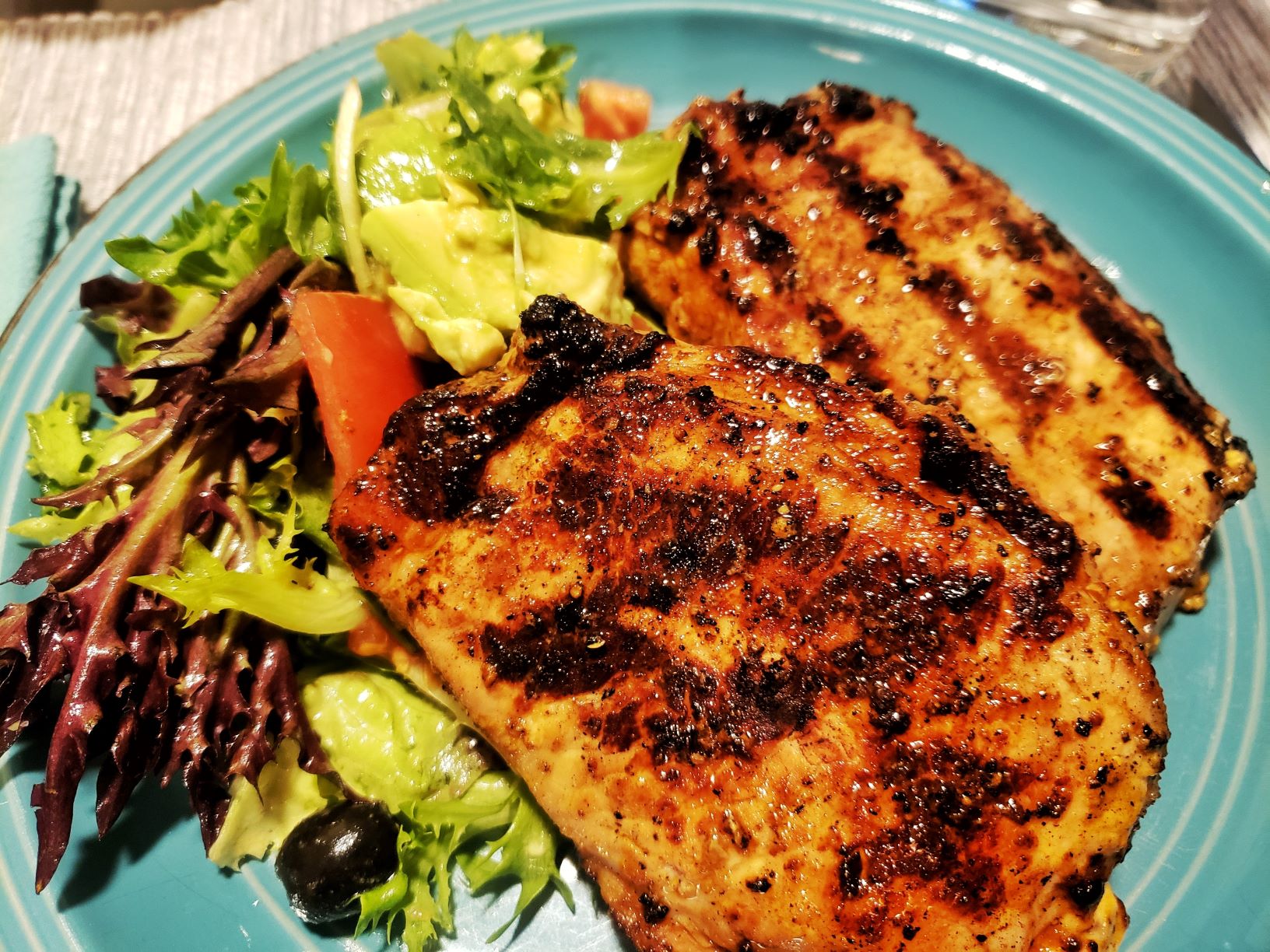 Oven Roasted Herbs de Provence Leg of Lamb with Mint Sauce and Dukkah