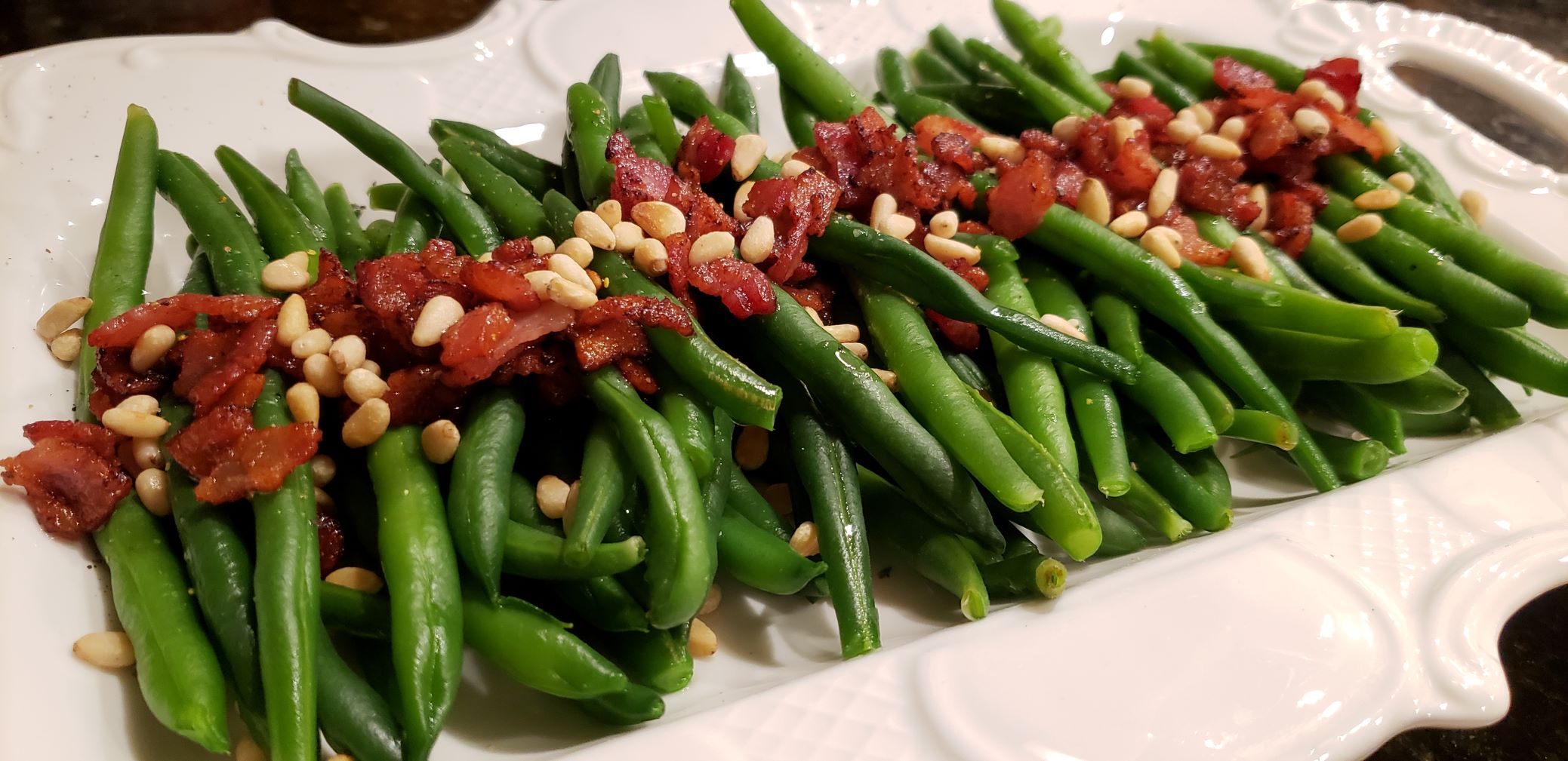 Green Beans with Bacon and Pine Nuts Sweet Zivile